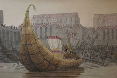 Reed boat from Mesopotamia